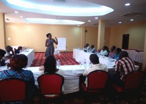 Facilitating the end of year workshop for BUACOFE project - Child Fund